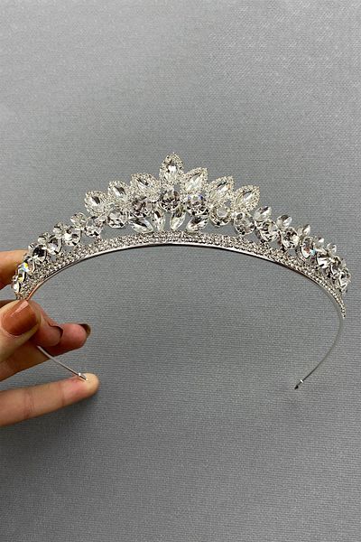 Hobigram Model Leyn Little Shuttle Stone Tiara de mireasa pentru cele mai frumoase mirese – Coroana, Crystal Stone, Model elegant – Coroana –