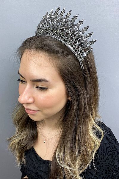 Hobigram Antracit Smoked Henna Model Bridal Henna Crown pentru cele mai frumoase mirese – Crown – Crown