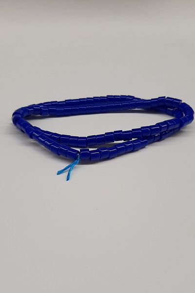 Hobigram Beads Assortment Saks Blue Cylinder Shiny Beads – Beads, Stylish Design, Women's Accessory – Beads