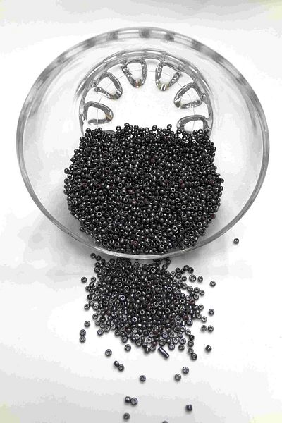 Hobigram Beads Assortment Black Sand Beads 2 mm 50 Gr – Beads, Stylish Design, Women's Accessory – Beads – Bonc
