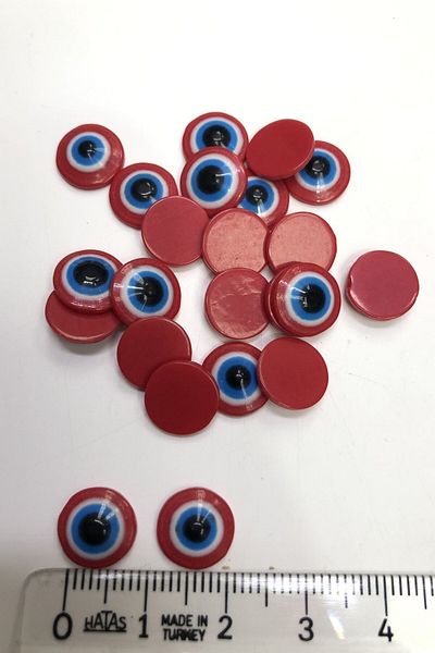 Hobigram Χάντρες Ποικιλία Κόκκινο Χρώμα Κόλληση Evil Eye Beads – Χάντρες, Κομψό Σχέδιο, Γυναικείο Αξεσουάρ – Μπον