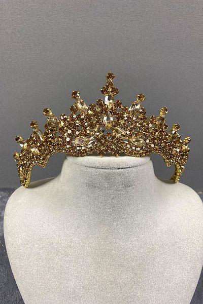 Hobigram Coroana de mireasa Henna cu piatra Tokyo pentru cele mai frumoase mirese – Coroana, cu piatra de cristal, model elegant, coroana de mireasa – Coroana –