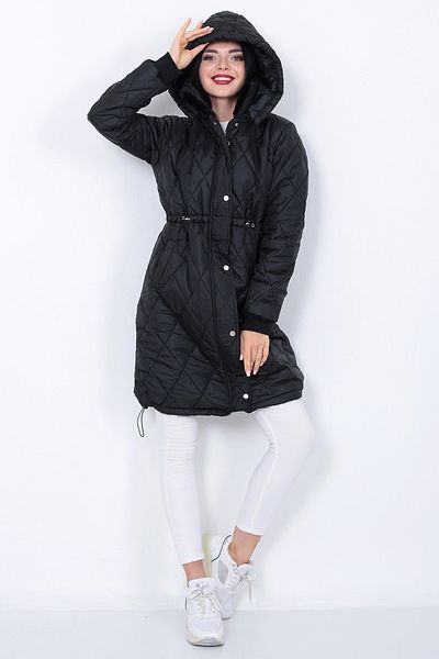 NARİKA Quilted Coat Lined Baklava Pattern