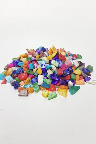 Hobigram Beads Assortment Colorful Pebble Sea Shell – Beads, Stylish Design, Women's Accessory – Beads