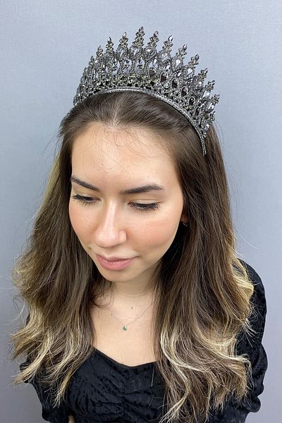 Hobigram Antracit Smoked Henna Model Bridal Henna Crown pentru cele mai frumoase mirese – Crown – Crown