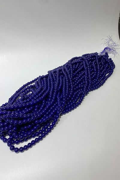 Hobigram Χάντρες Ποικιλία Saks Blue Patterned Sequence Glass Beads 8 mm – Χάντρες, Κομψό Σχέδιο, Γυναικείο Αξεσουάρ
