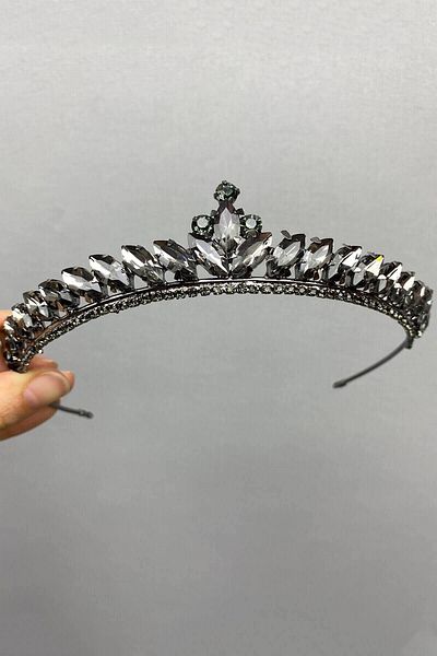 Hobigram Ece Model Thin Bridal Henna Crown pentru cele mai frumoase mirese – Coroană, Crystal Stone, Model elegant, Coroană de mireasă – Coroană
