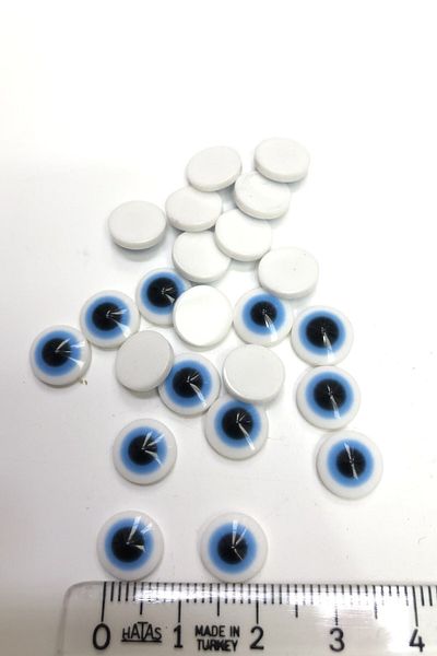 Hobigram Χάντρες Ποικιλία Λευκή Συγκόλληση Evil Eye Beads – Χάντρες, Κομψό Σχέδιο, Γυναικείο Αξεσουάρ – Χάντρες – Β