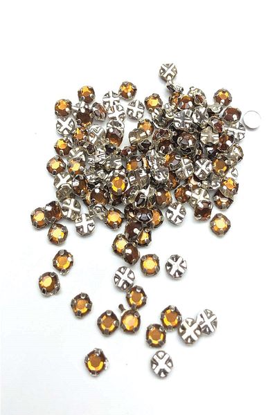 Hobigram Beads Assortment Light Brown Small Case Strut Stone 25 Pieces – Beads, Stylish Design, Women's Accessory –