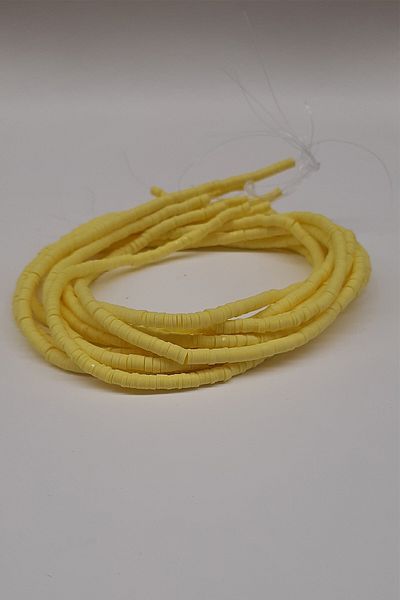 Hobigram Assortment of Beads Yellow Fimo Dough Beads 4mm – Beads, Stylish Design, Women's Accessory – Beads – Beads