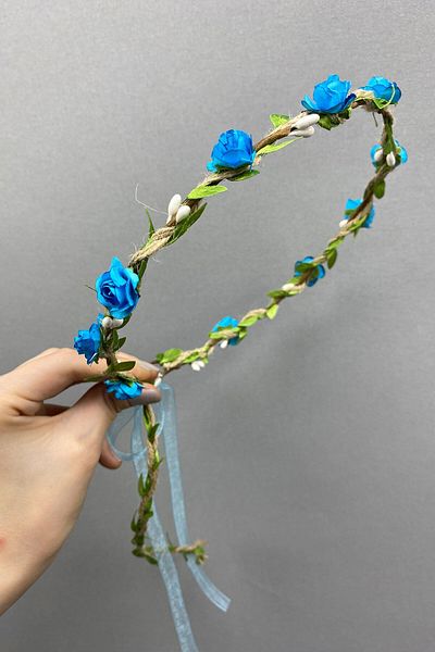 Hobigram Turquoise Paper Rose and Petal Bridesmaid Tiara and Gift Children's Tiara for the Most Beautiful Brides – Tiara – Tiara