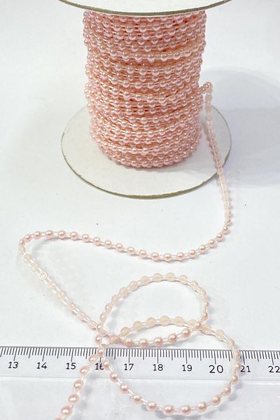 Hobigram Beads Assortment Powder Plastic Strip Half Pearl 4 mm 10 Mt – Beads, Stylish Design, Women's Accessory –