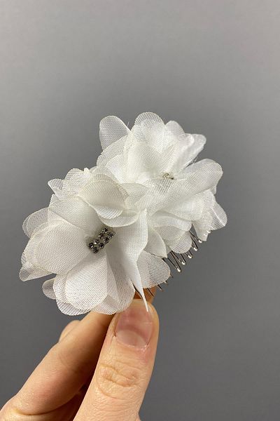 Hobigram Ace de păr cu flori laser și pietre pentru cele mai frumoase mirese – coroană, pietre de cristal, model elegant, coroană de mireasă – coroană