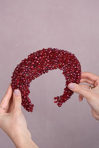 Hobigram Accesoriu de păr de mireasă cu mărgele Leal pentru cele mai frumoase mirese – Coroană, cu pietre de cristal, model elegant – Coroană