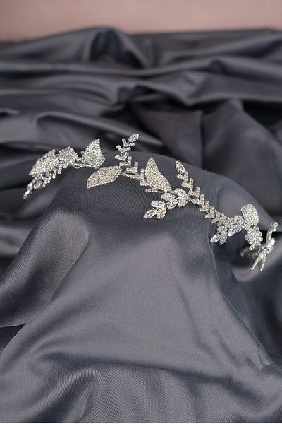 Hobigram Bridal Accessory Leaf Patterned Stone Bridal Hair Accessory – Bridal Accessory, Stylish Design – Bridal Accessory