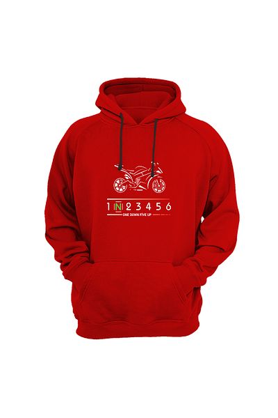 WİDİ Motor Silhouette Printed Sweat-Shirt