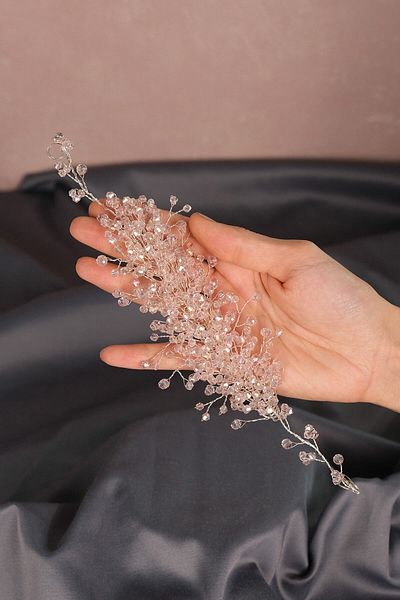 Hobigram Hair Accessory Deren Crystal Beaded Bridal Crown Hair Accessory – Other Hair Accessories, Stylish Design