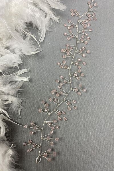 Hobigram Hair Accessory Powder Pink Crystal Bridal Hair Accessory – Other Hair Accessories, Stylish Design – Other