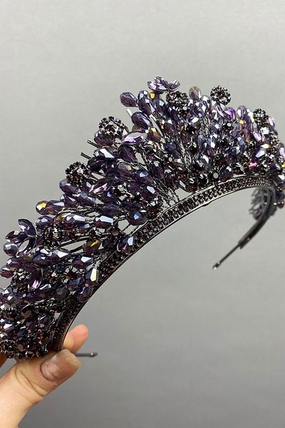 Hobigram Bridal Accessory Bridal Henna Crown Spring Beaded Bridal Henna Crown – Bridal Accessory, Stylish Design – Gel