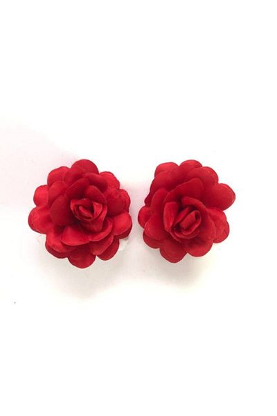 Hobigram Bridal Accessory Bridal Hand Rose Red Henna Night Red Palm Rose Set of 2 – Bridal Accessory