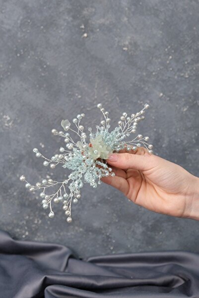 Hobigram Hair Accessory Water Green Irem Pearl Beaded Hair and Turban Accessory – Other Hair Accessories – Other