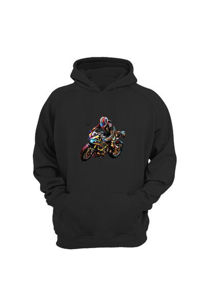 WİDİ Šareni motor Štampano Swea T-shirt