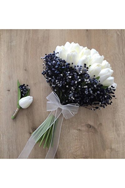 Hobigram Düğün Malzemesi Islak Lale Gelin Buket’i Yaka Çiçeği – Düğün & Kına ...