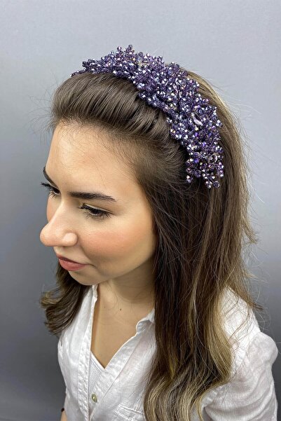 Hobigram Accesoriu pentru mireasă Purple Barbara Model Accesoriu pentru păr ș...