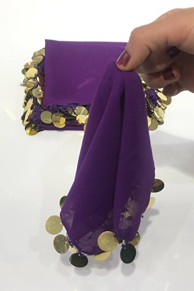 Hobigram Düğün Malzemesi Mor Lüx Pullu Halay Mendili – Düğün & Kına & Nikah, ...