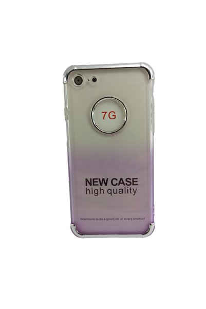 OCk Techno iPhone 7 Colorful Transparent Case with Shock Absorption