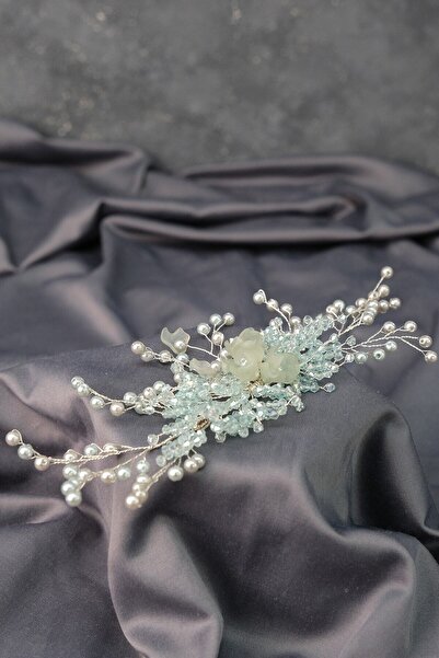 Hobigram Hair Accessory Water Green Irem Pearl Beaded Hair and Turban Accessory – Other Hair Accessories – Other