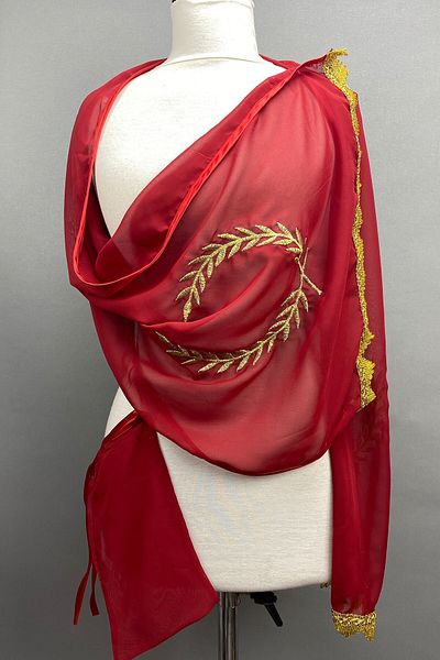 Hobigram Bridal Accessory Embroidered Shawl Veil – Bridal Accessory, Stylish Design, Women's Accessory – Gel