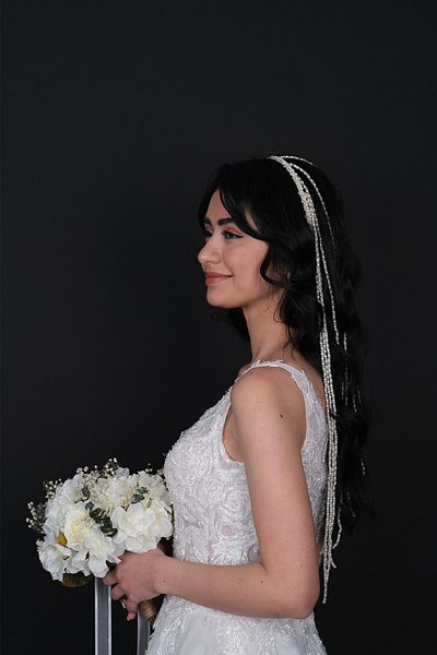 Hobigram Bridal Accessory Fringed Special Design Bridal Hair Accessory – Bridal Accessory, Stylish Design – Bridal Accessory