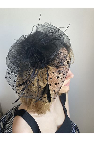 Hobigram Hair Accessory Black Halloween Costume Hat Toilet Hat Evening Dress Hair Accessory – Other Hair Accessories