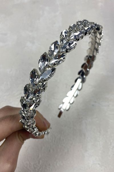 Hobigram Bridal Accessory Shuttle Stone Design Hair Accessory Bridal Crown – Bridal Accessory, Stylish Design – Bridal