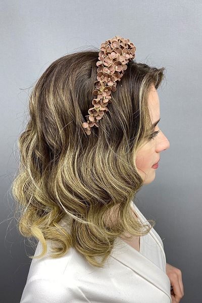 Hobigram Bridal Accessory Rose Fairy Henna and Bridal Crown – Bridal Accessory, Stylish Design, Women's Accessory – Geli