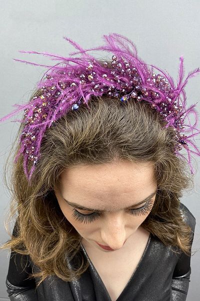Hobigram Bridal Accessory Plum Capella Hair and Turban Accessory – Other Hair Accessories, Stylish Design – Other