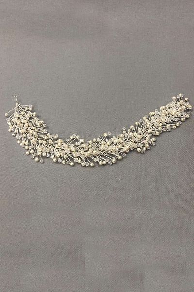 Hobigram Bridal Accessory Cream Pearl Puffer Model Hair Accessory – Bridal Accessory, Stylish Design – Bridal Accesso