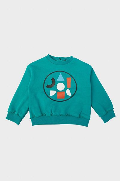 GB Baby Bg Store Baby Boy Green Sweatshirt 23Fw0Bg1420