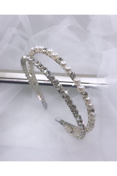Hobigram Lohsa Sets Women's Crystal Stone Maternity Crown Slippers Set