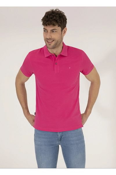 Pierre Cardin Slim Fit Polo Lack Basic T-Shirt