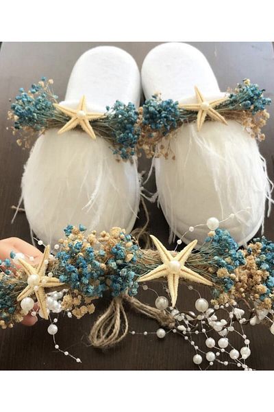 Hobigram Lohsa Sets Special Design Starfish Bud Crown Slippers Maternity Set – Maternity Set – Maternity