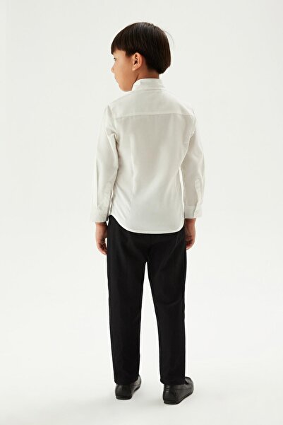 Nebbati Erkek Çocuk Ekru Gömlek 23FW0NB3605
