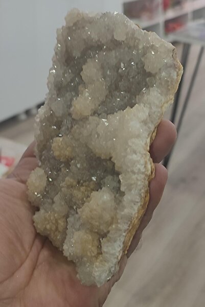 TAŞÇIZADE Kuvars Taşı Doğaltaş Ham İşlenmemiş Dekoratif Kütle 835 gr