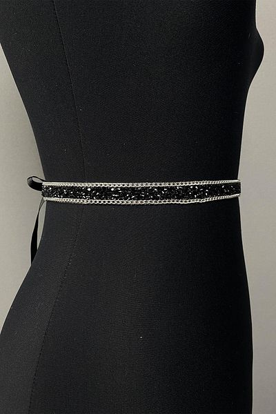 Hobigram Handmade Belt Chain Beaded Elegant Waist Belt Dress Accessory – Belt, Stylish Design