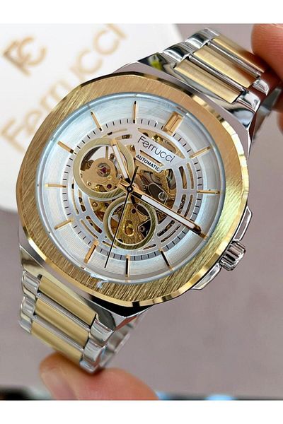 Ferrucci FRC1.432 Ferrucci Automatic Active 30m Water Resistant Steel Cord Men's Wrist Watch+Wristband