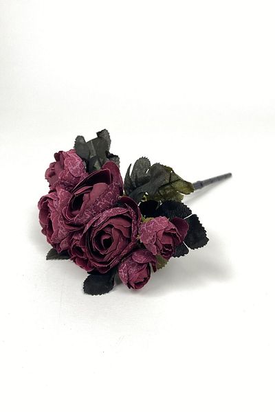 Hobigram Τεχνητό λουλούδι Μπορντό Παιώνια Eren Rose Τεχνητό λουλούδι 1 Μάτσο – Τεχνητό & Ξηρό Λουλούδι, Κομψό Σχέδιο – Τεχνητό Λουλούδι