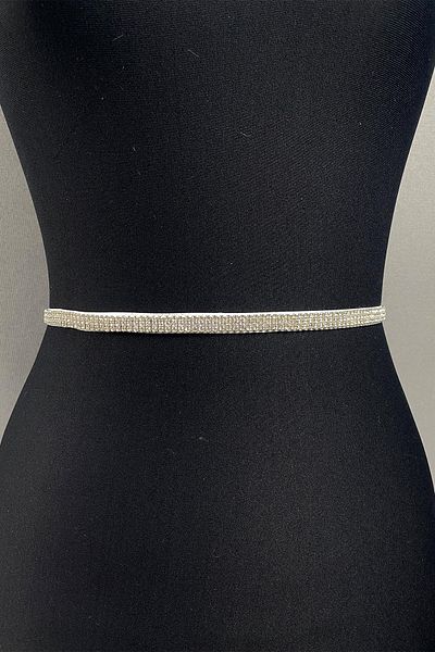 Hobigram Handmade Belt Shiny 3 Rows Beyoğlu Stone Evening Dress Belt – Belt, Stylish Design