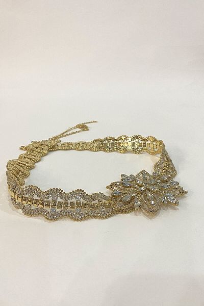 Hobigram Handmade Belt Star Patterned Evening Dress Stoned Albanian Belt – Belt, Stylish Design, Women's Accessory