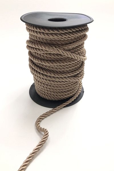 Hobigram Πλεξούδα Σχοινί Milk Coffee Cord Rope 6 mm 1 Mt – Σχοινί πλεξίματος, κομψό σχέδιο, γυναικείο αξεσουάρ